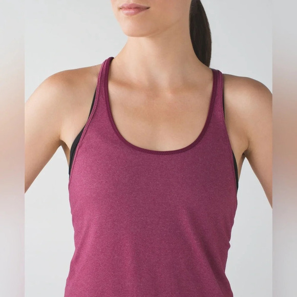 Lululemon What The Sport Racerback Singlet in Maroon Size 4/6 - Picture 5 of 12